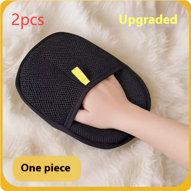 Silicone Pet Grooming Glove — Dual-Sided Hair Remover
