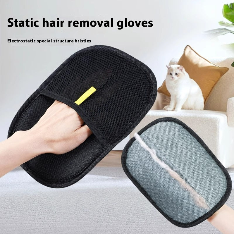 Silicone Pet Grooming Glove — Dual-Sided Hair Remover
