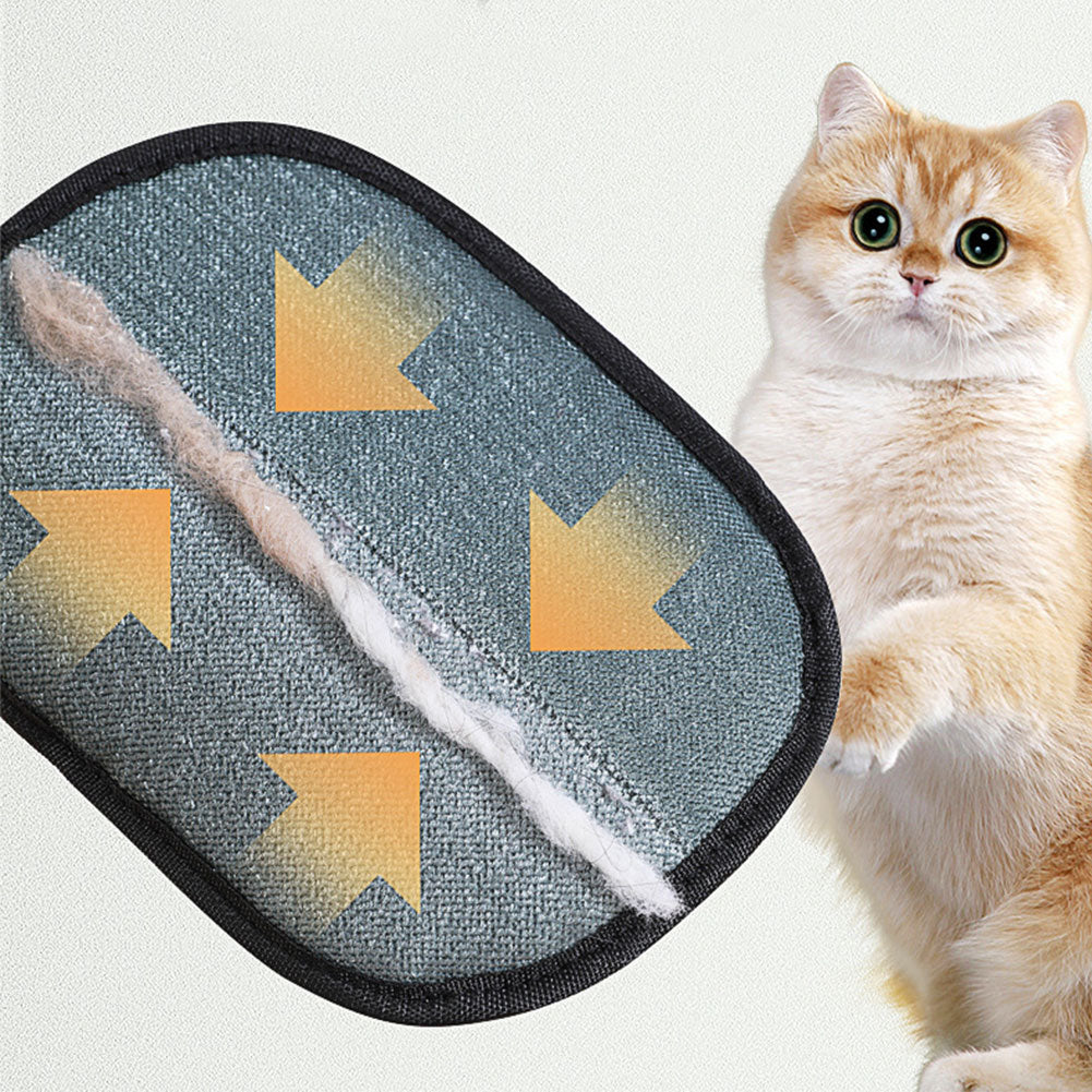 Silicone Pet Grooming Glove — Dual-Sided Hair Remover