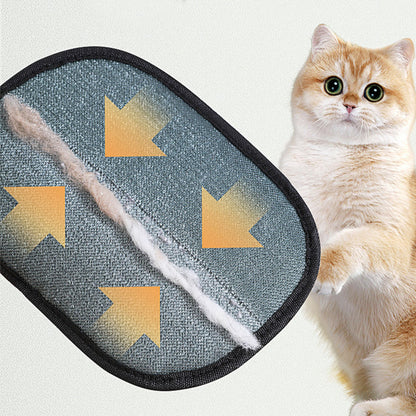 Silicone Pet Grooming Glove — Dual-Sided Hair Remover