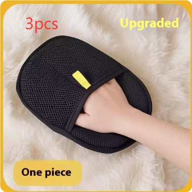Silicone Pet Grooming Glove — Dual-Sided Hair Remover