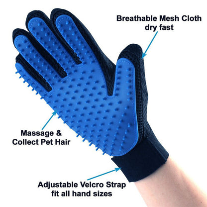 Silicone Bath & Grooming Glove for Dogs & Cats