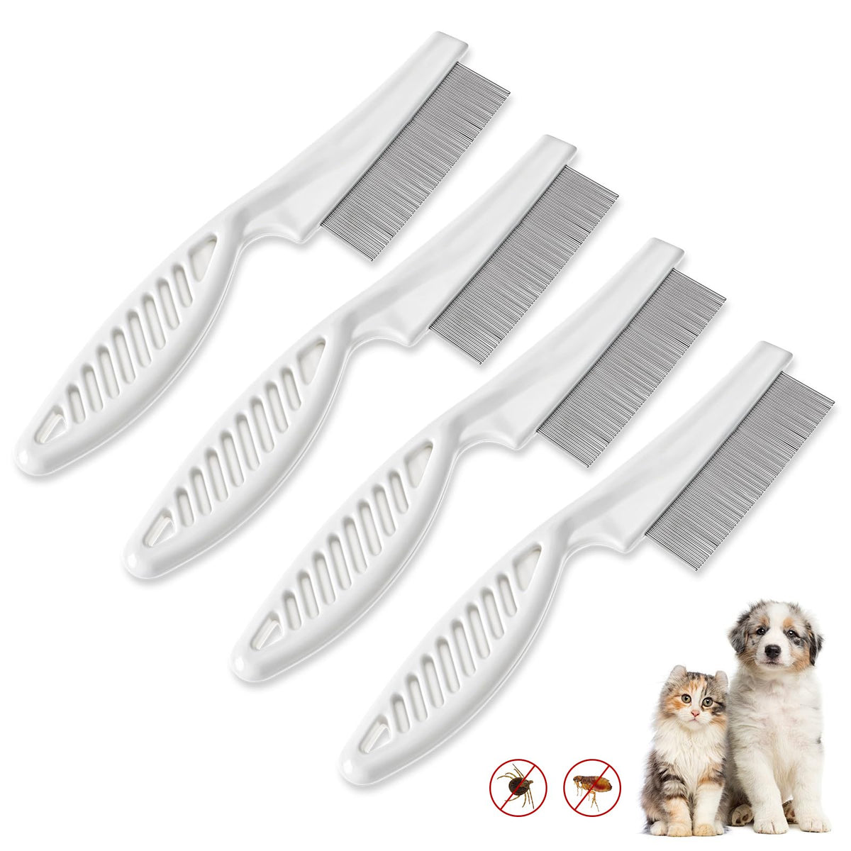 Flea & Tear Stain Comb (4-Pack)