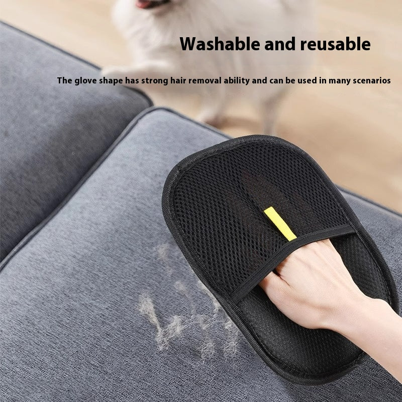 Silicone Pet Grooming Glove — Dual-Sided Hair Remover